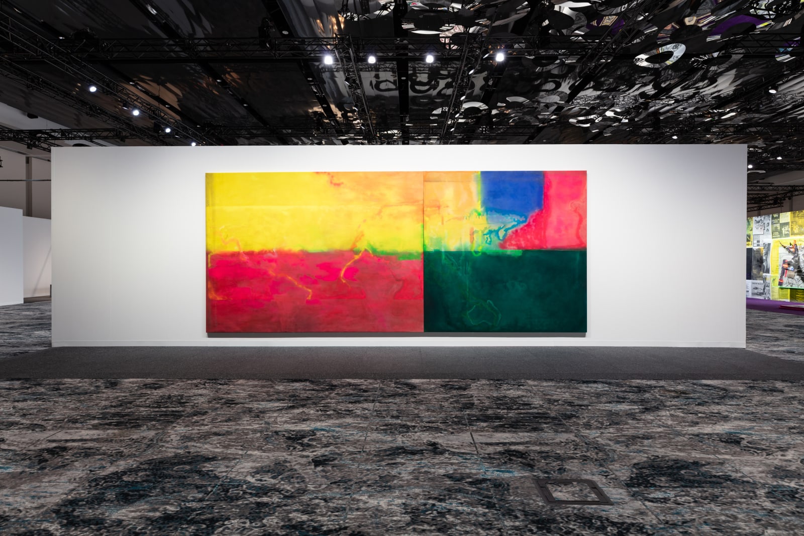 Frank Bowling, Installation view, Hales Gallery at Art Basel Miami Beach | Meridians, 4 - 8 December 2019