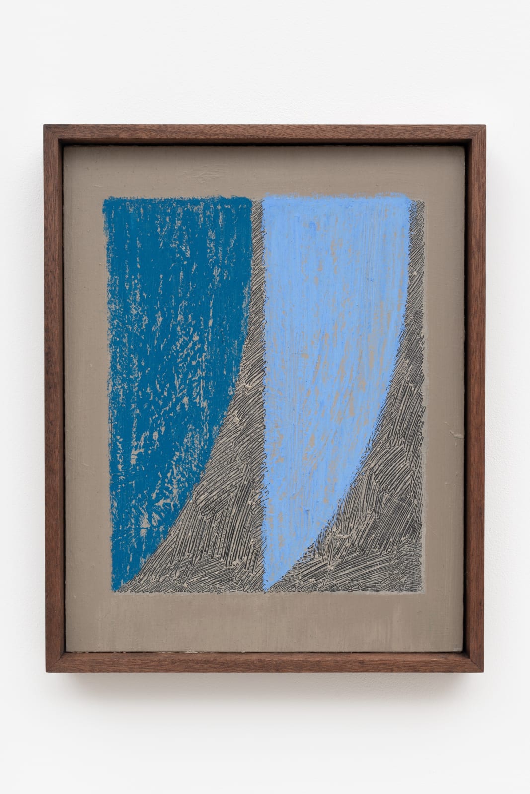Haroun Hayward, Composition with Mid Blue, Light Blue, 2022