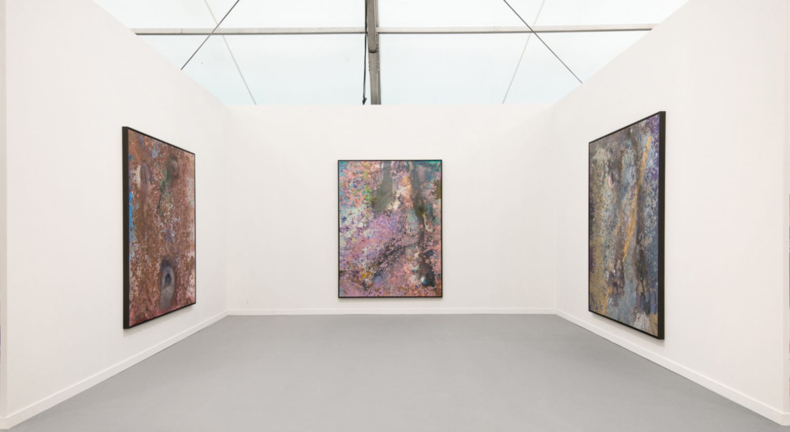 Frank Bowling, Installation view, Hales Gallery at Frieze Art Fair New York | Booth D26, 5 - 8 May 2016