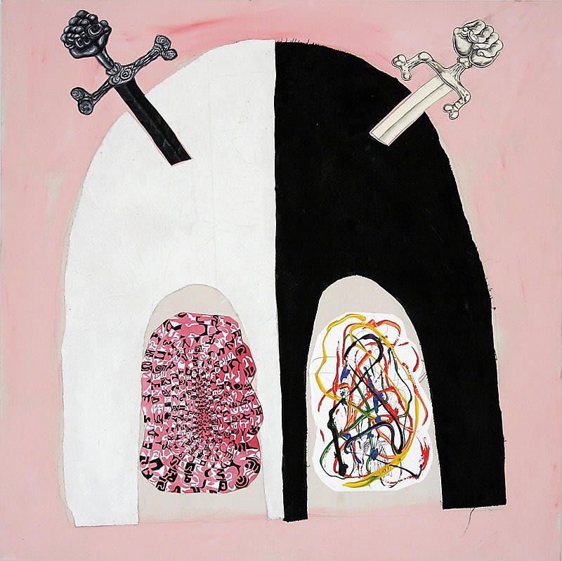 Trenton Doyle Hancock, Crest of Civil Unrest, 2008