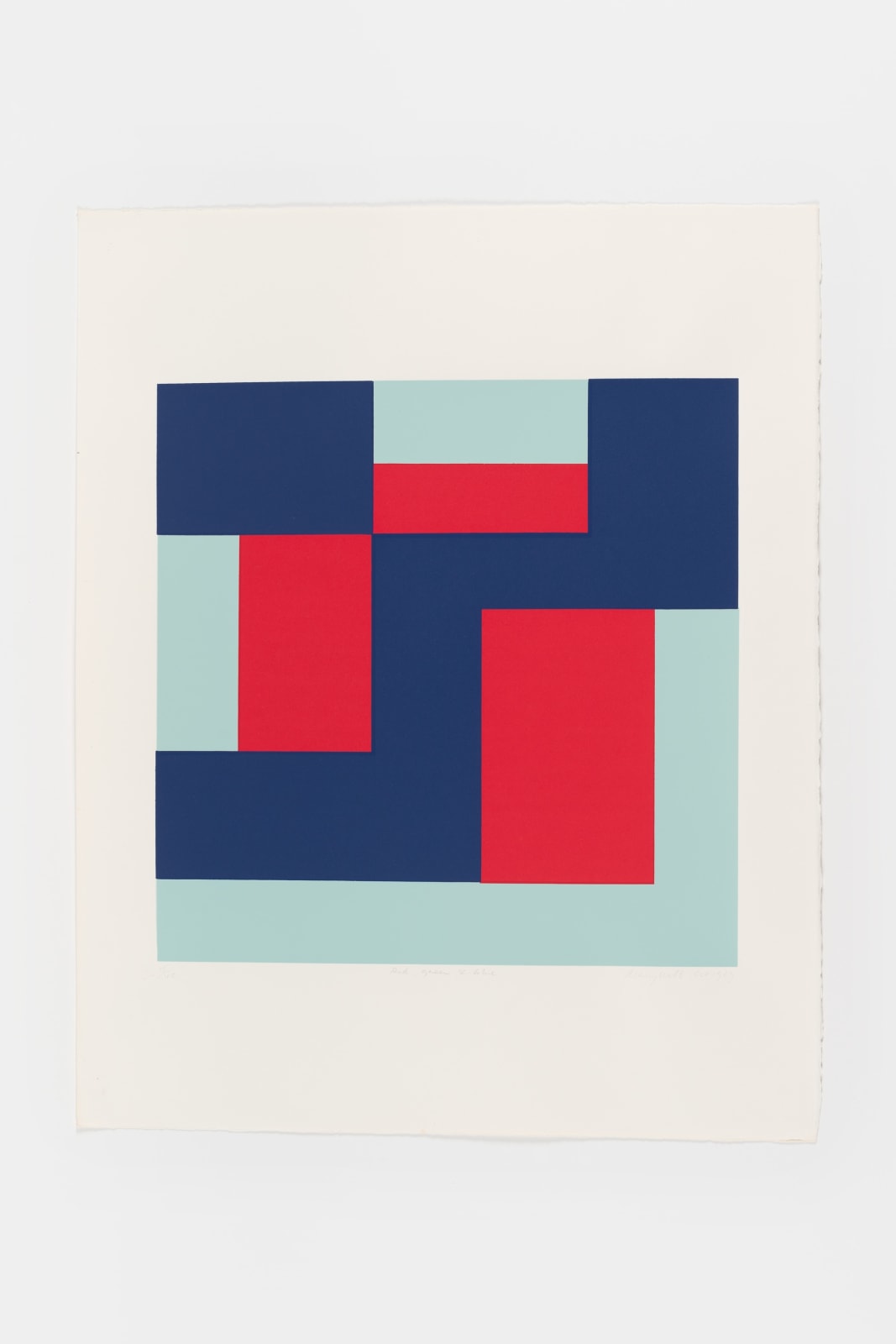 Mary Webb, Red, blue & green, 1969