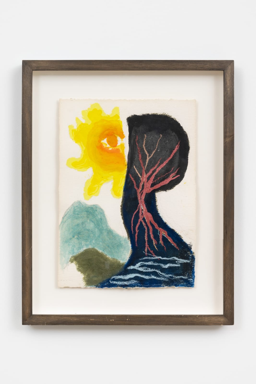 Ken Kiff, Sun with Tree and Shadow (1), (A20), 1996