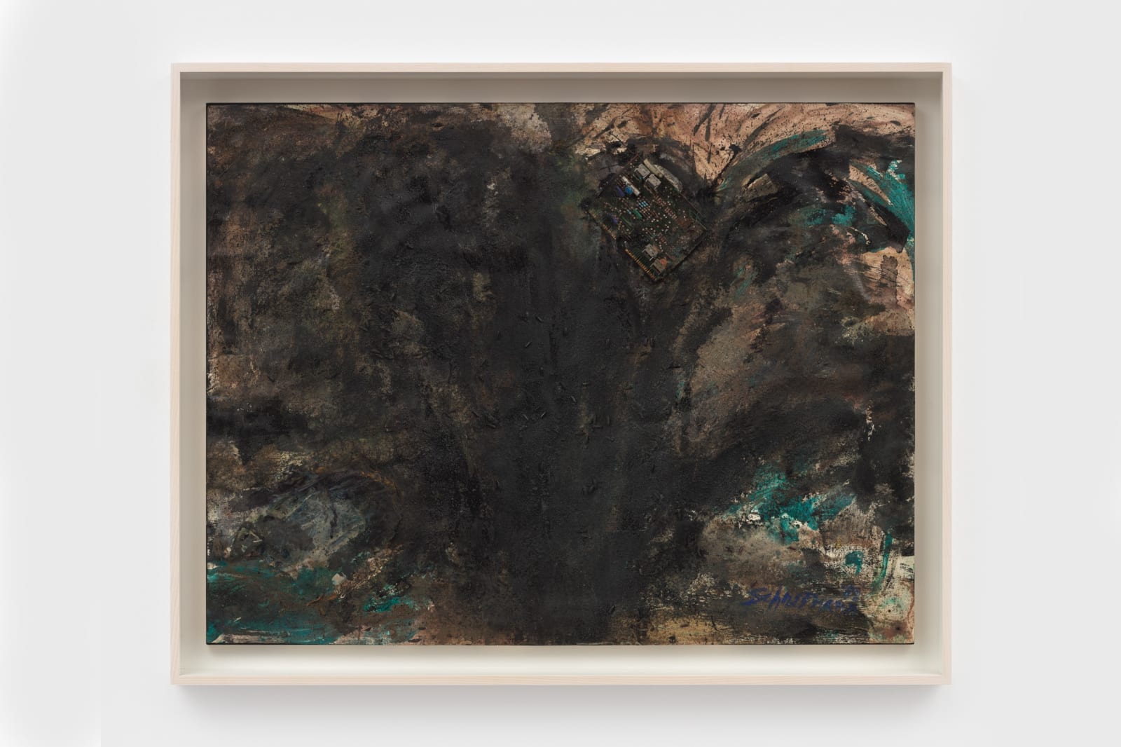 Carolee Schneemann, Untitled (Black work I from Dust series), 1988