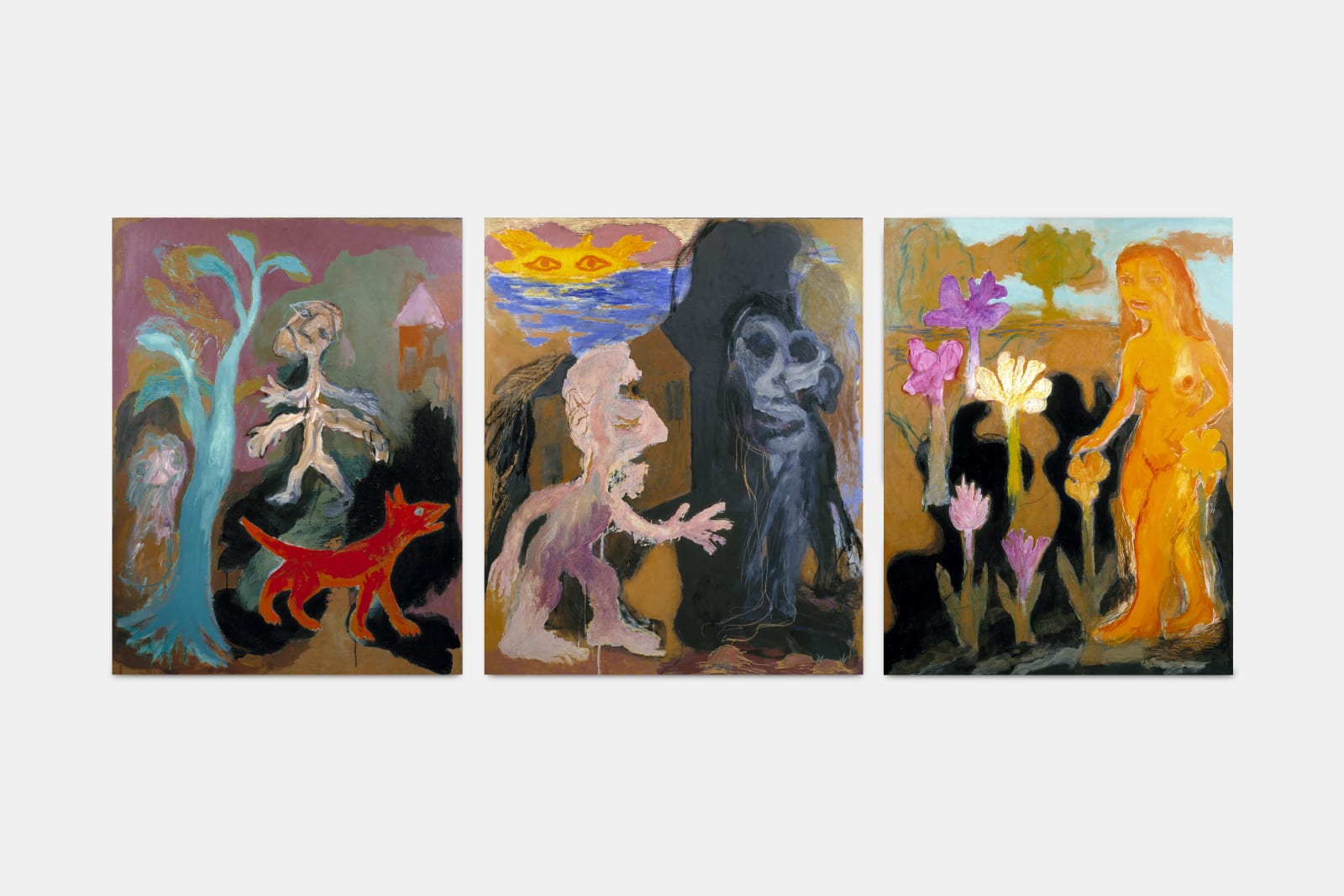 Ken Kiff, Triptych: Shadows, 1983 - 1986