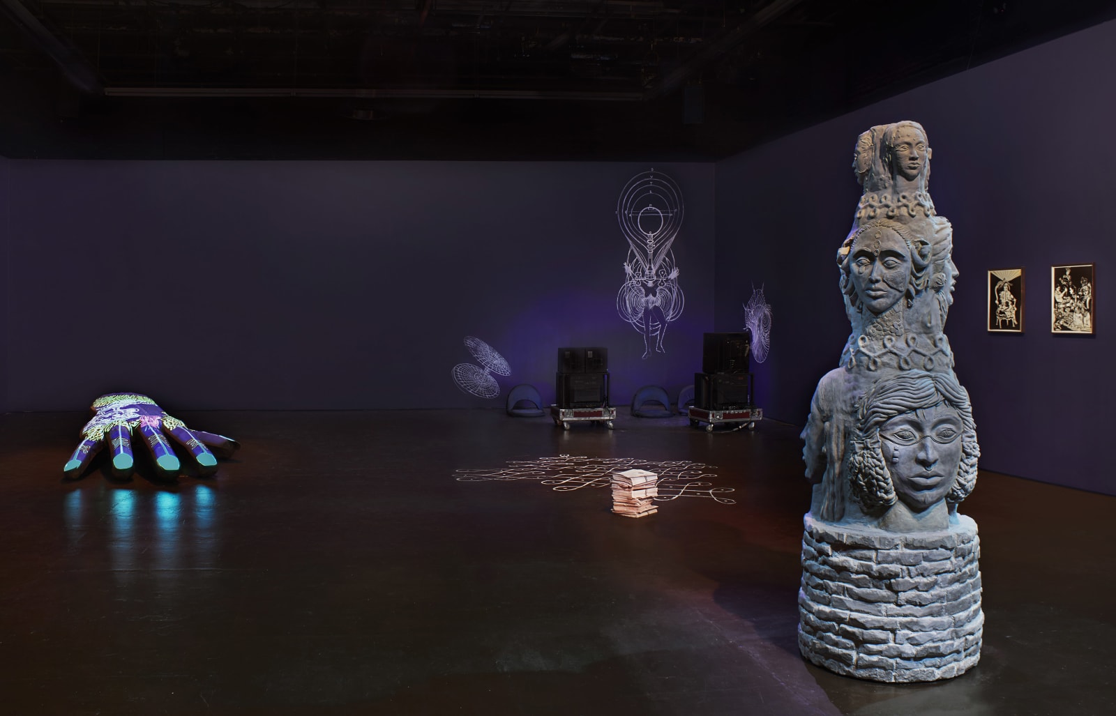 Chitra Ganesh, Installation view, 'Her garden, a mirror' at The Kitchen, New York, September 14 – October 20 2018