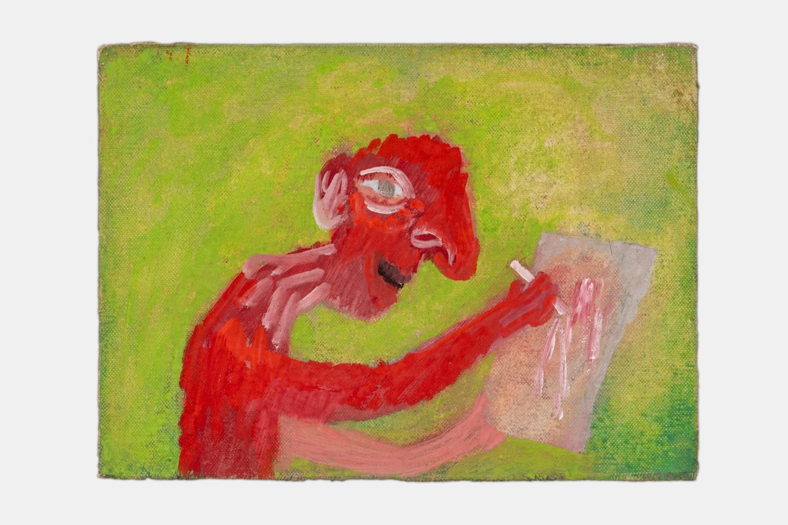 Ken Kiff, Untitled - Red Man Painting, c. 1970-1974