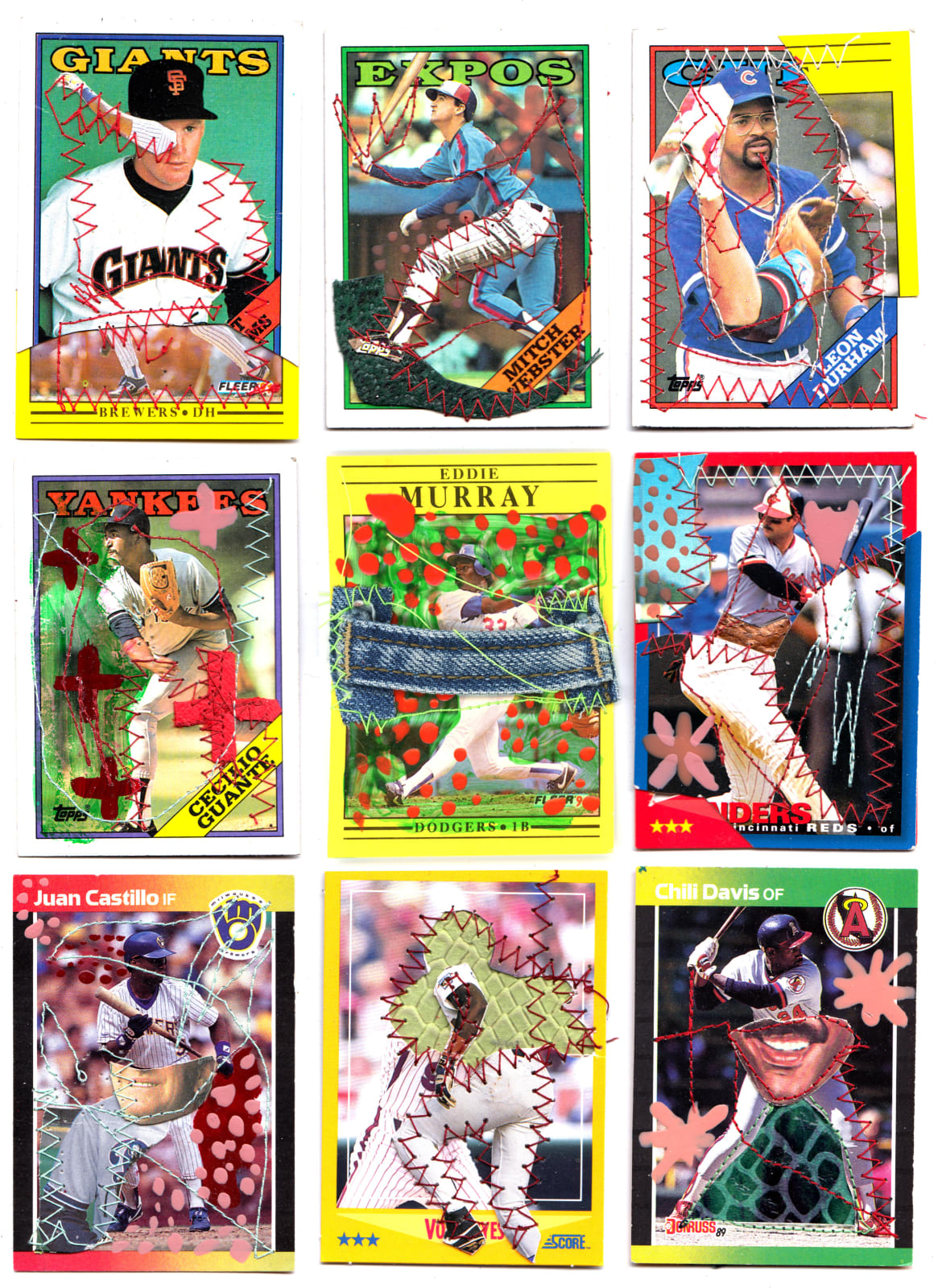 Gray Wielebinski, Baseball Card Sheet #4, 2020