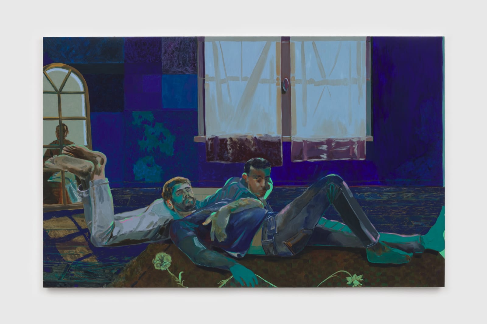 Anthony Cudahy, open window (blue, blue room), 2022
