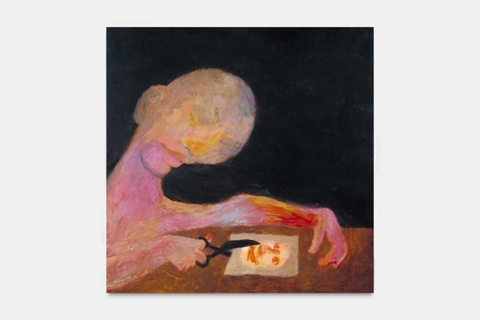Ken Kiff, Person Cutting an Image, 1965-1971