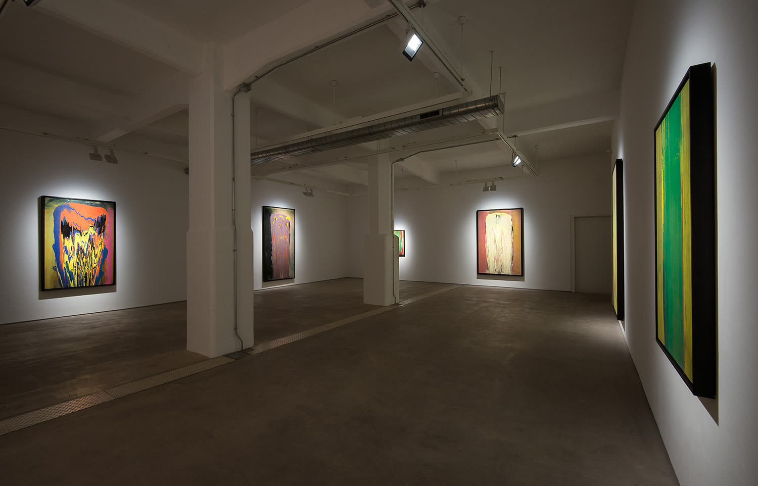 Frank Bowling, Installation view 'The Poured Paintings', Hales London, 11 September - 24 October 2015