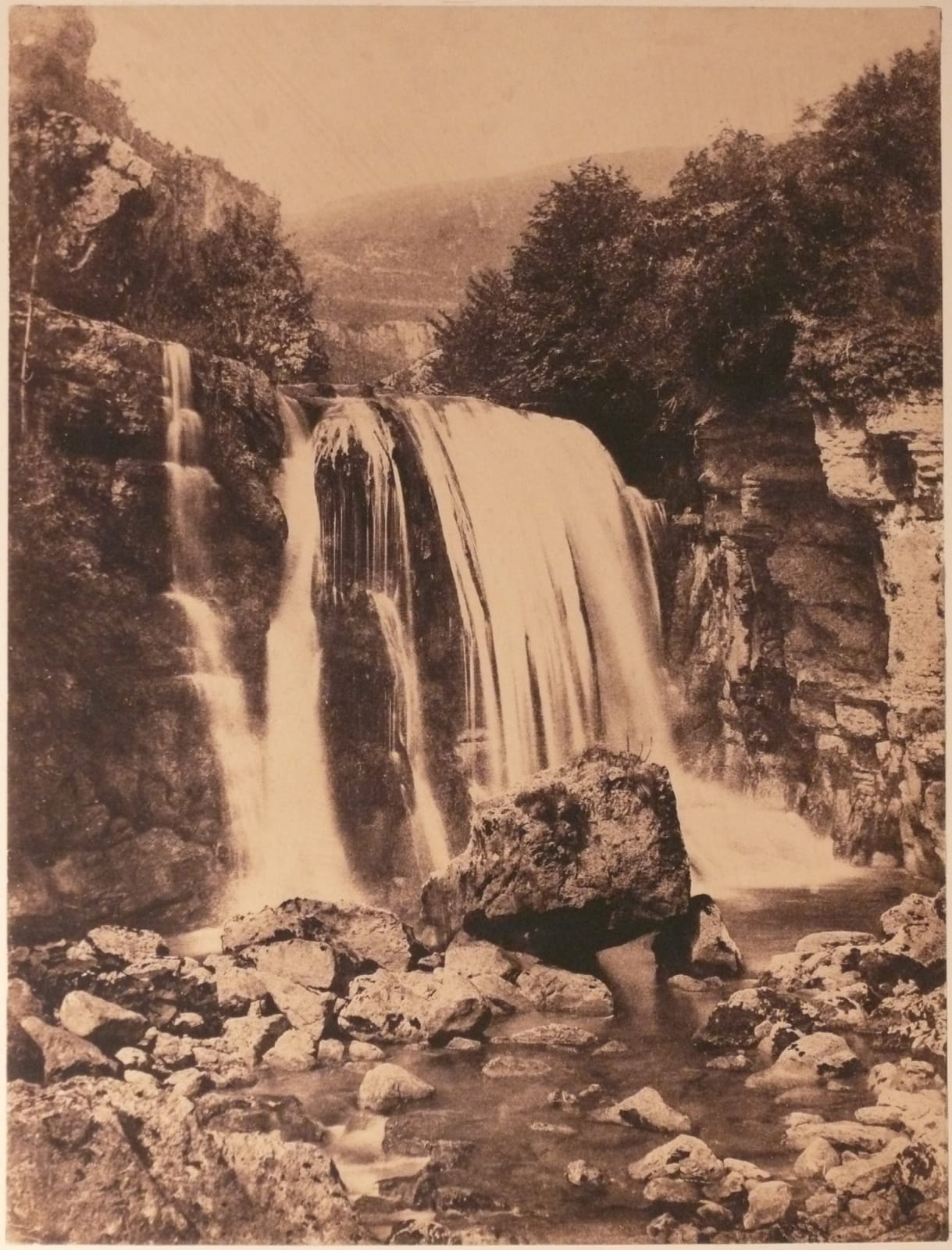 André Giroux (French, 1801-1879), Cascade dans le ravin de Sassenage près Grenoble, 1855