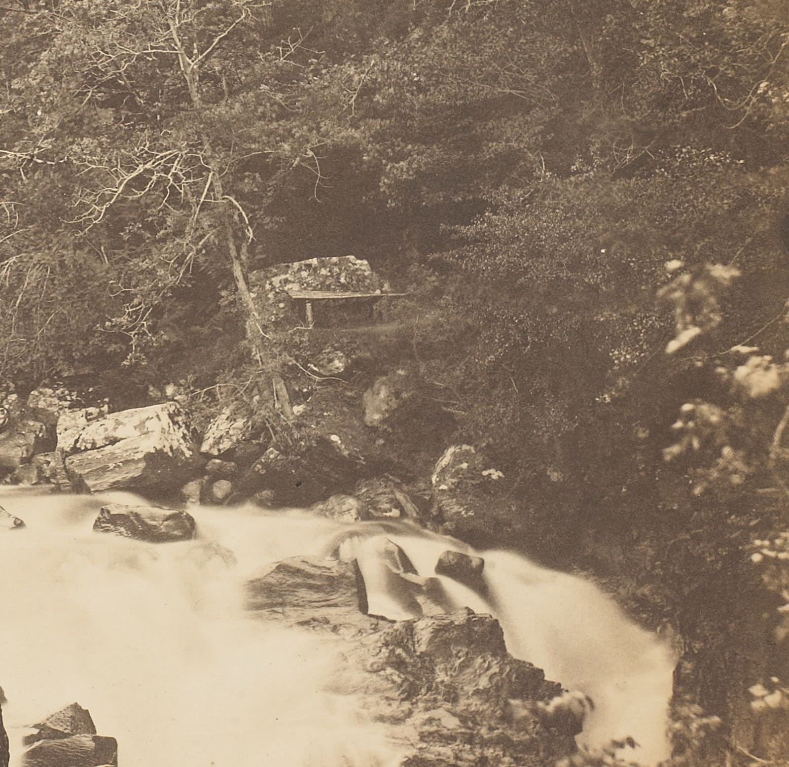 Roger Fenton (English, 1819-1869), Landscape with waterfall, 1850s