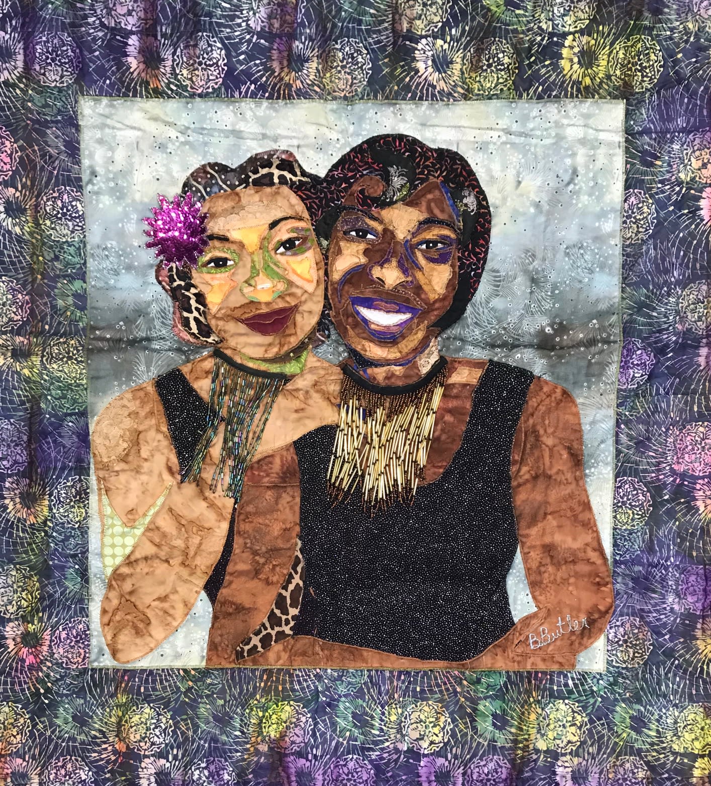 Bisa Butler, Two Sisters, 2010