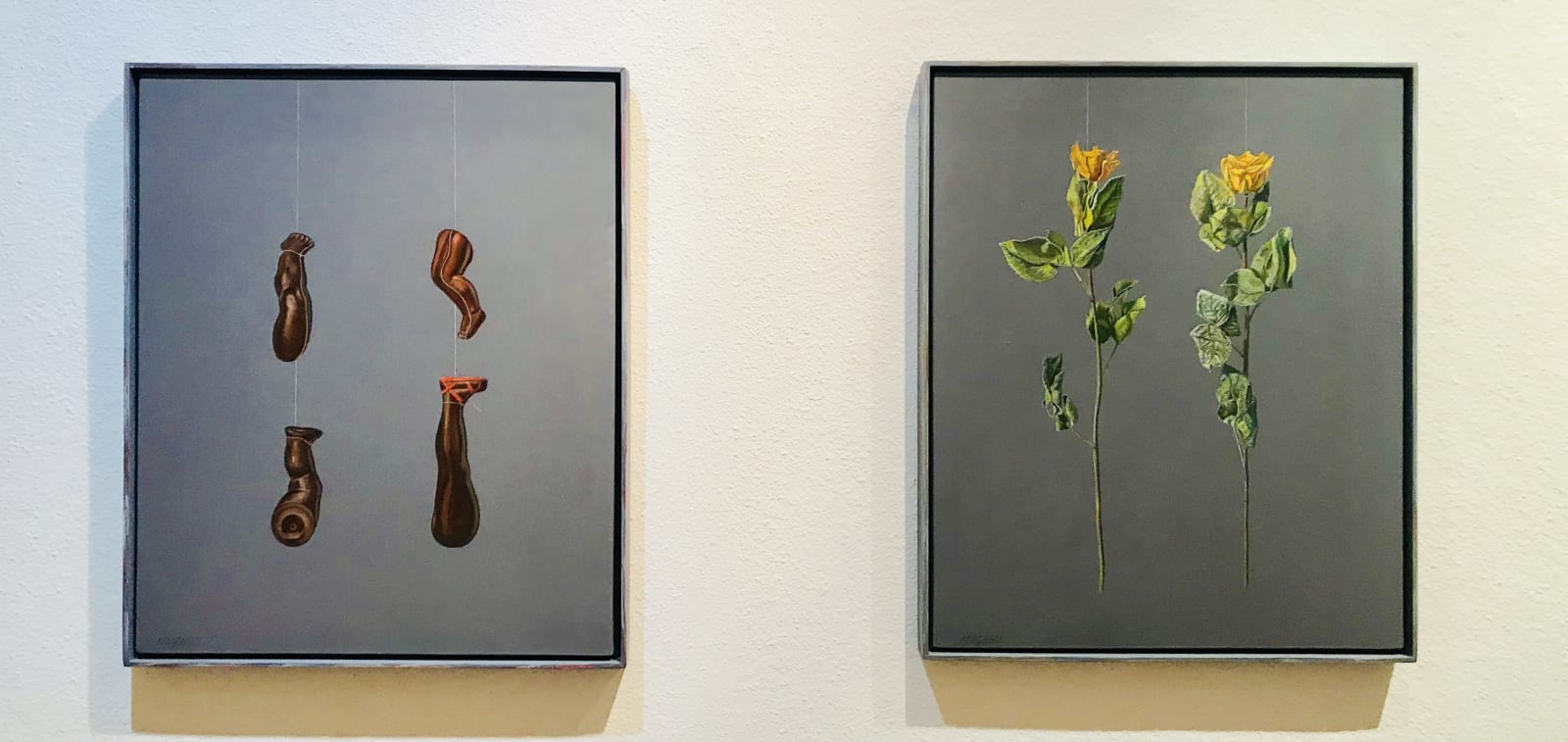 Manuel Hughes, Yellow Roses of Texas Diptych