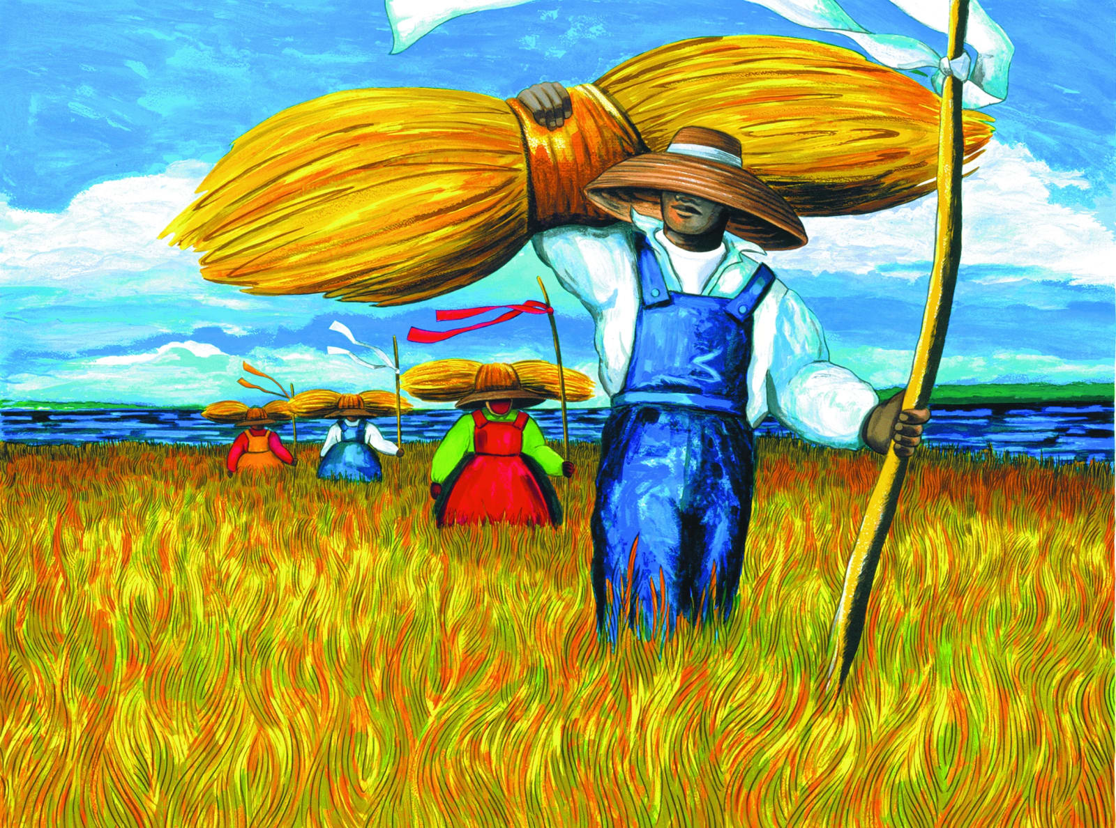 Jonathan Green, Sweet Grass Carrier, 1999
