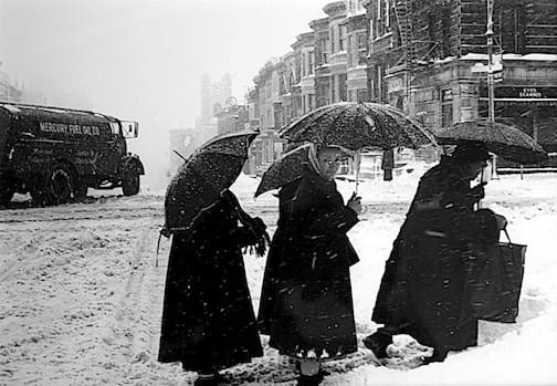 Adger Cowans, Black Umbrellas - Harlem, c. 1960