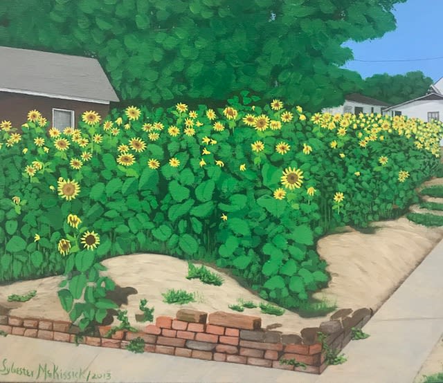 Sylvester McKissick, Sunflower Walk at Wright Ave. , 2013