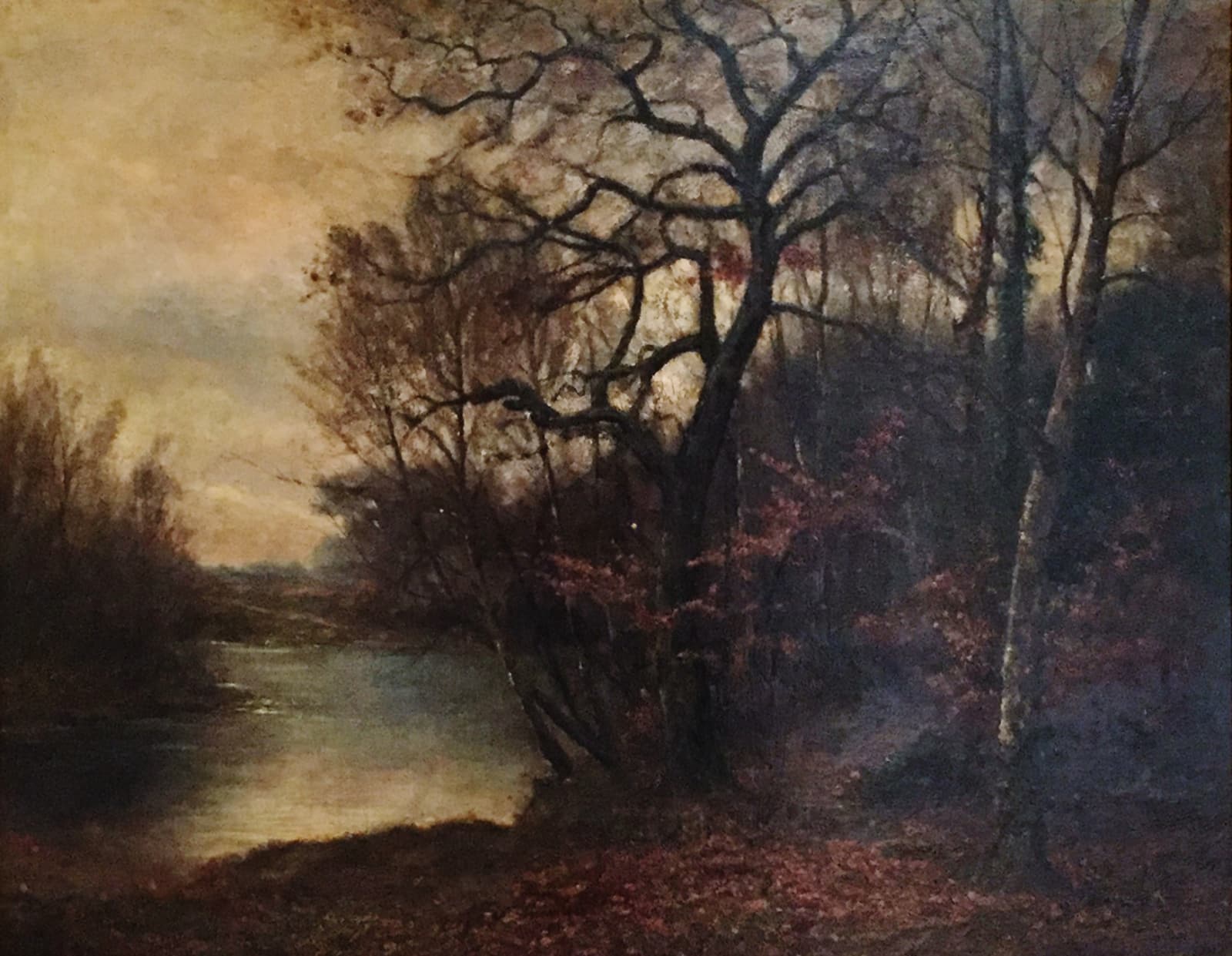Charles Ethan Porter, Untitled Landscape (Forest with river), c. 1879