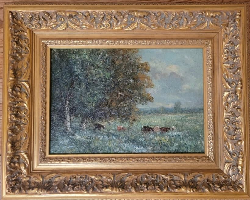 Edward Mitchell Bannister, Untitled Landscape (Four cows in field), c. 1886