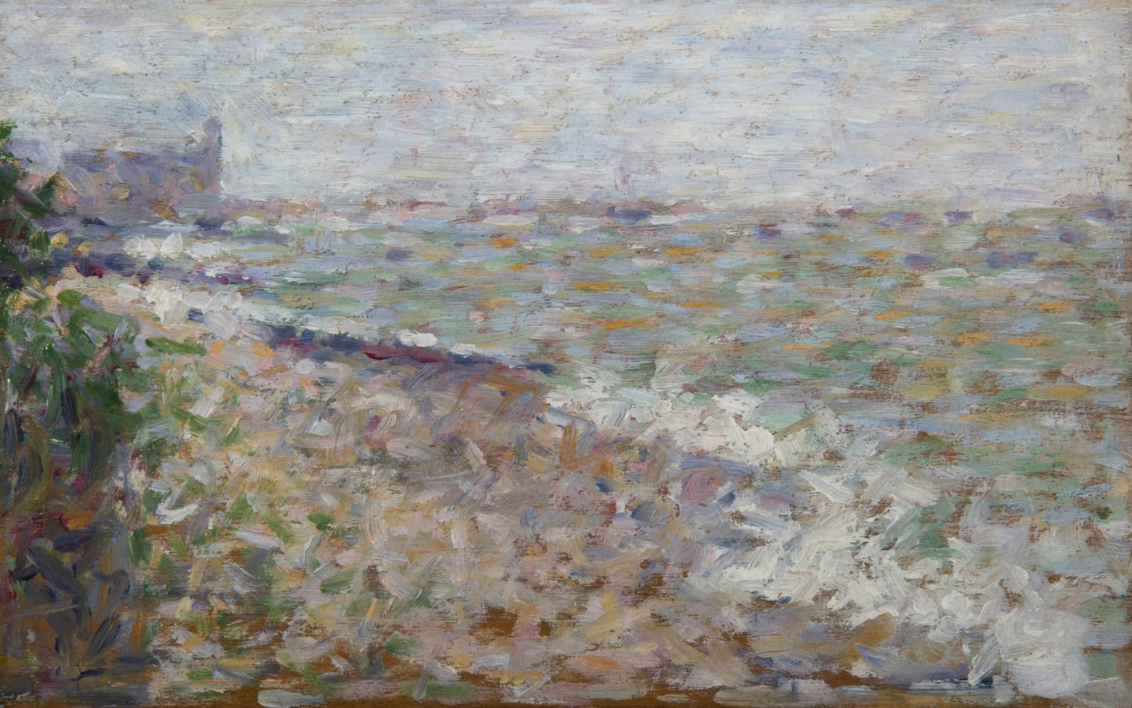GEORGES SEURAT, Le mouillage à Grandcamp, circa 1885