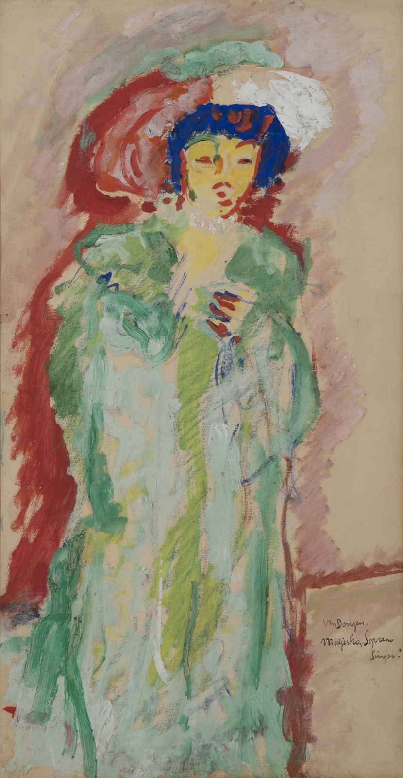 KEES VAN DONGEN, Modjesko soprano singer, 1907