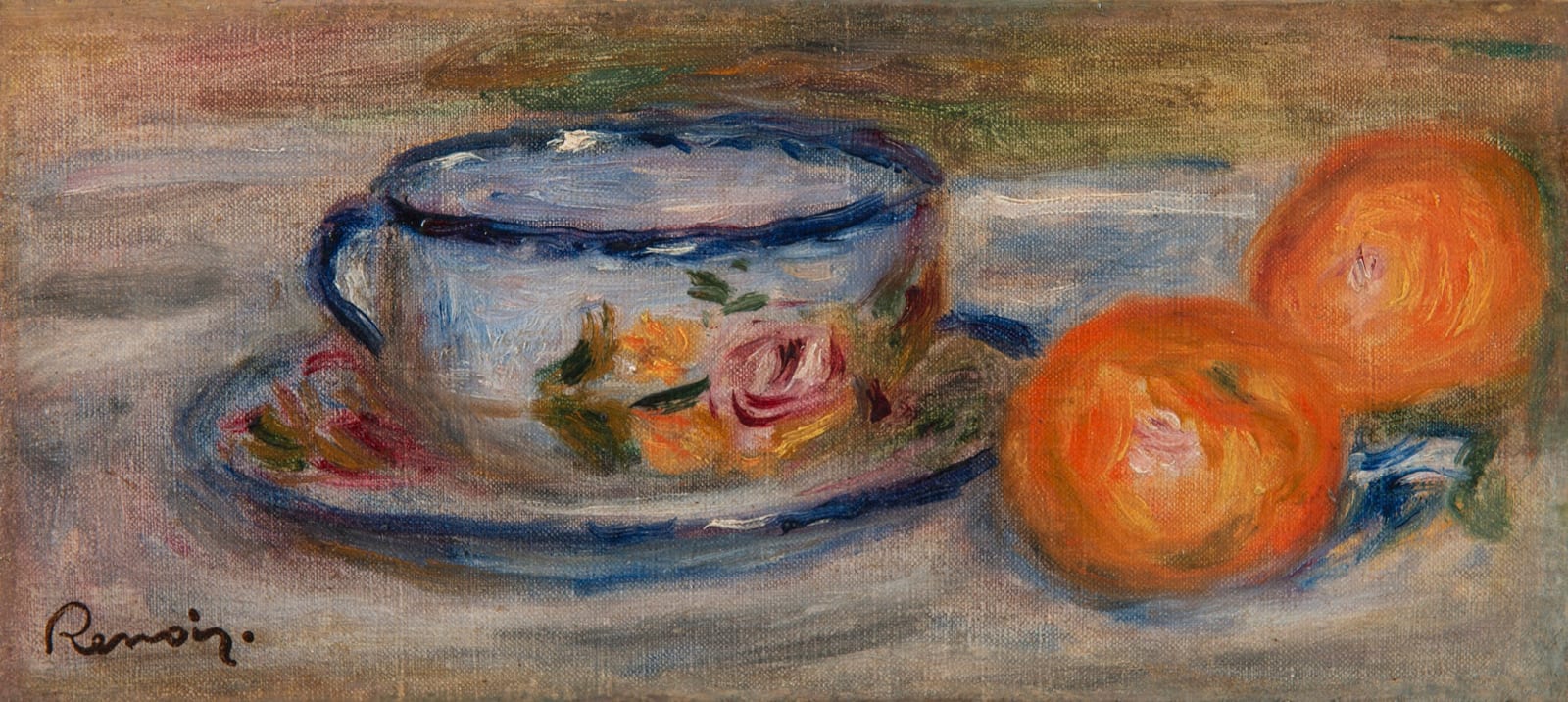 PIERRE-AUGUSTE RENOIR, Tasse et Mandarines, 1916-1918