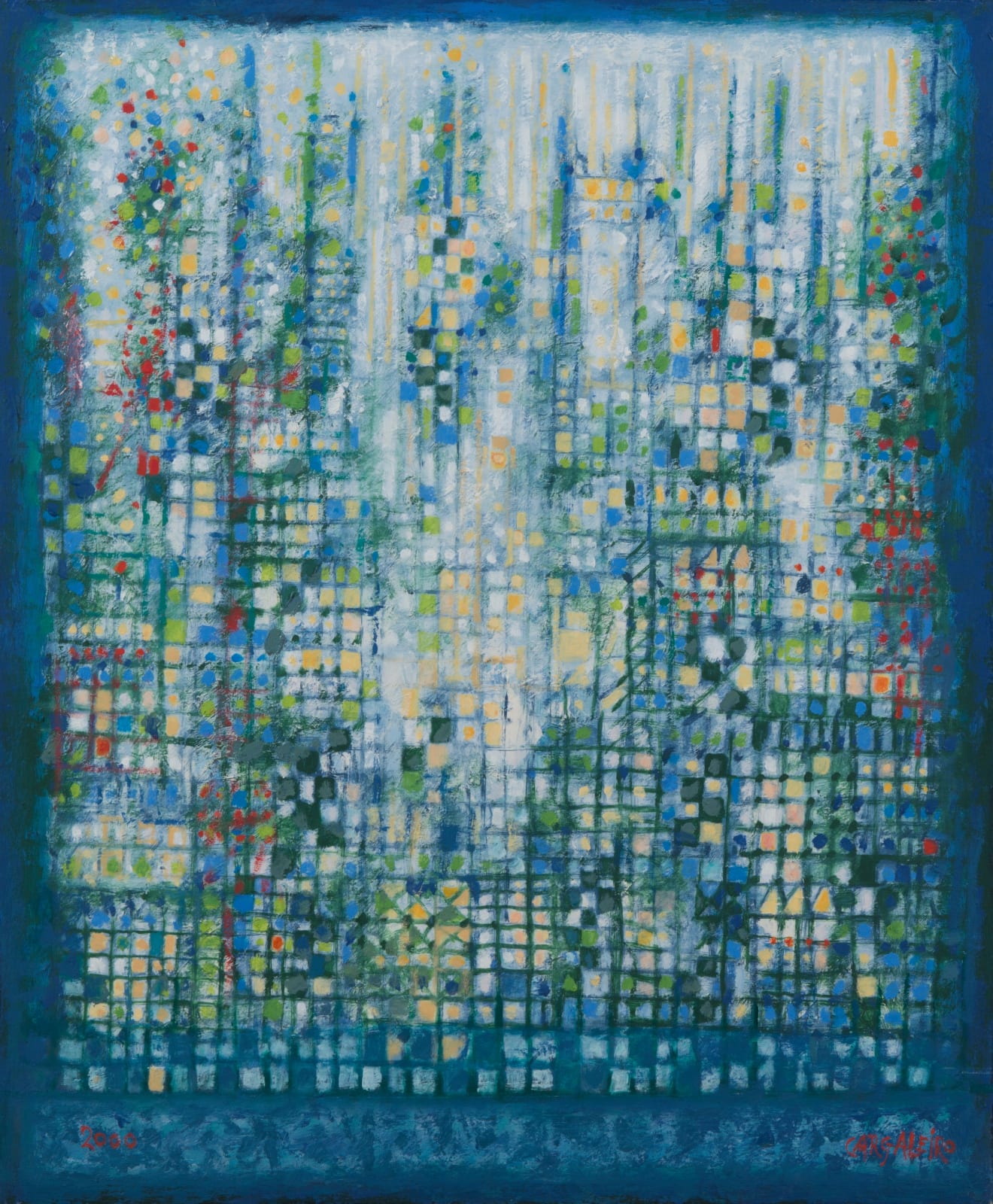 MANUEL CARGALEIRO, Paysage aux Carreaux Blancs H07, 2000