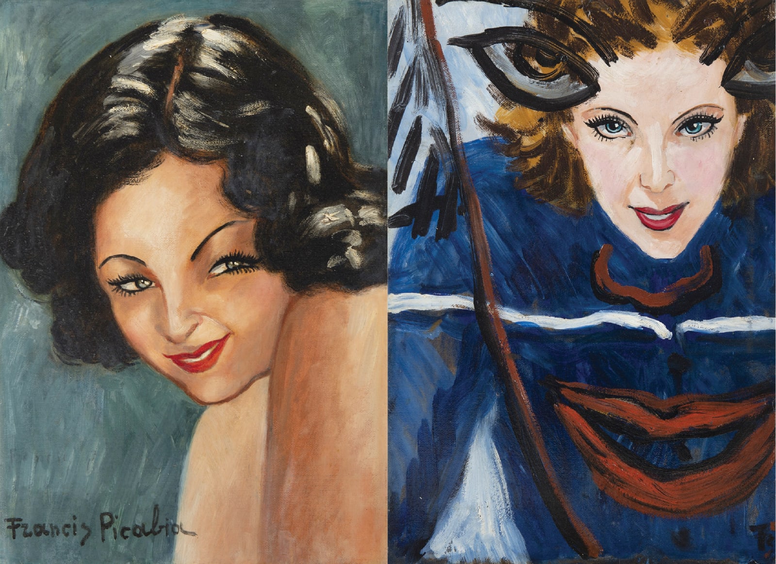 FRANCIS PICABIA, Double portrait de femme, circa 1942-1943
