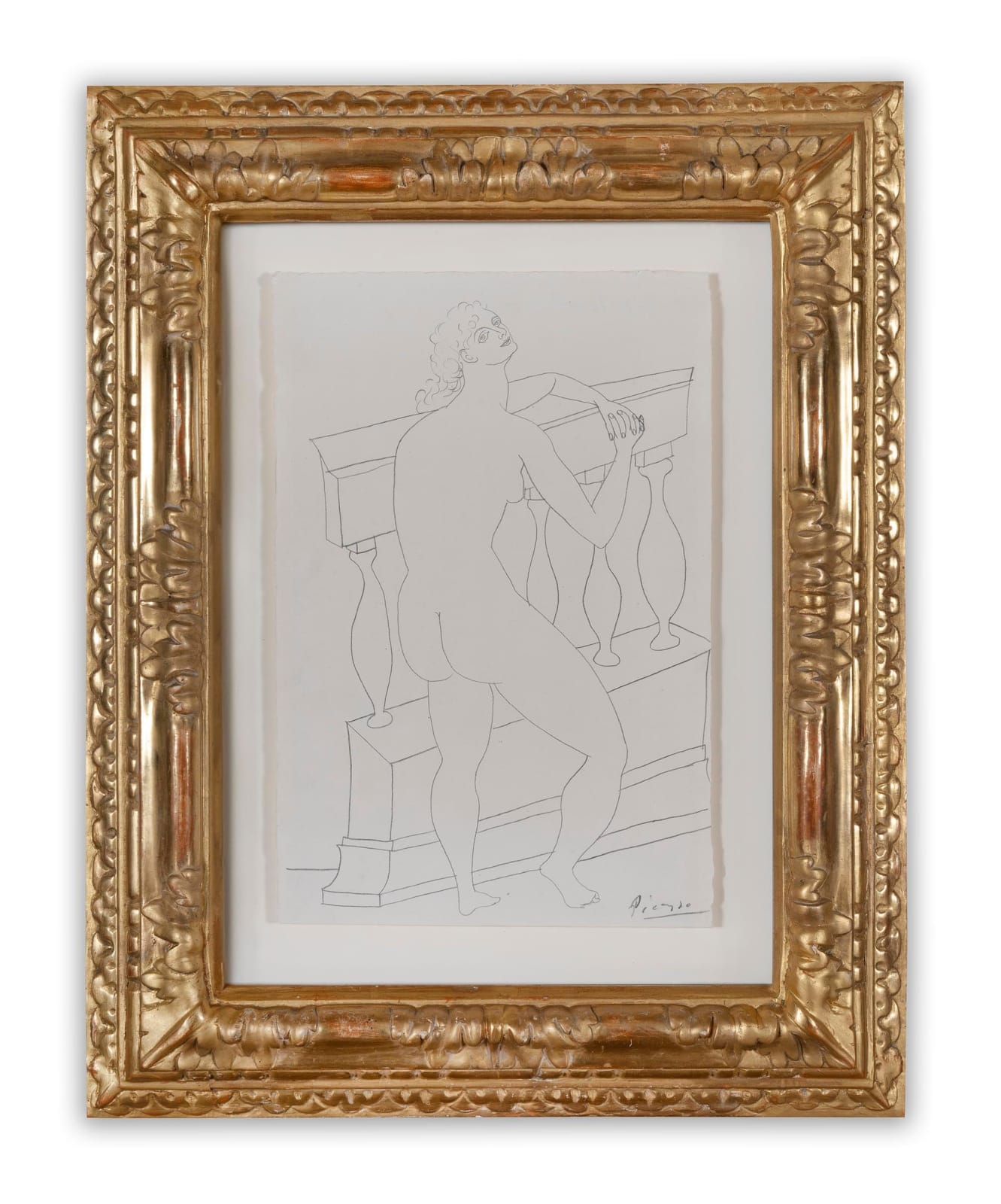 PABLO PICASSO, Nu S'appuyant Sur Une Balustrade, 1920