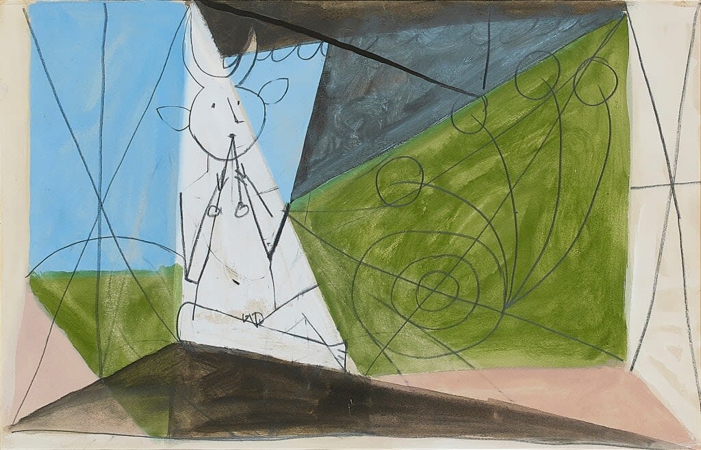 PABLO PICASSO, Faune Jouant De La Diaule, 1946