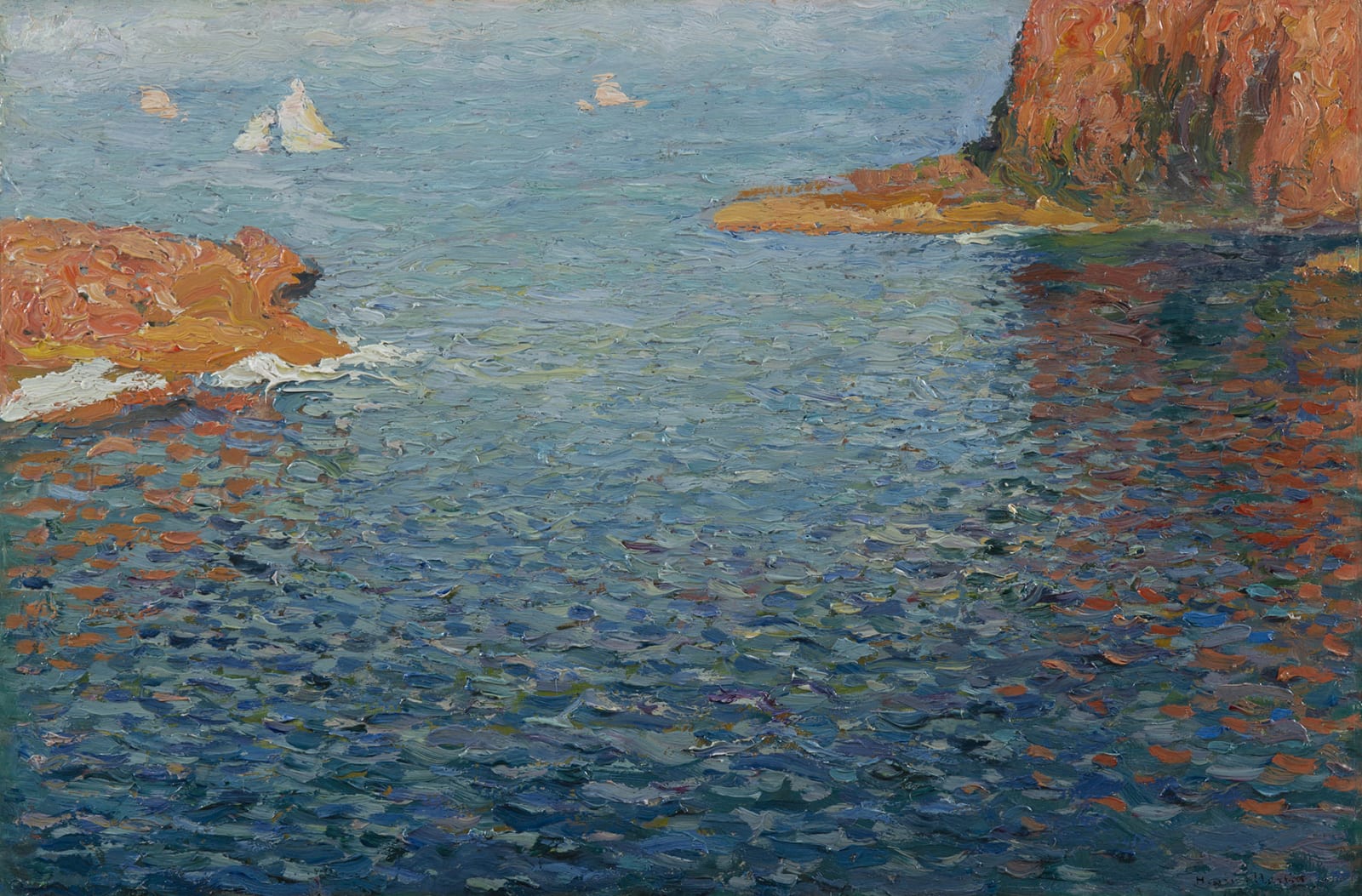 HENRI MARTIN, Calanques aux environs de Marseille