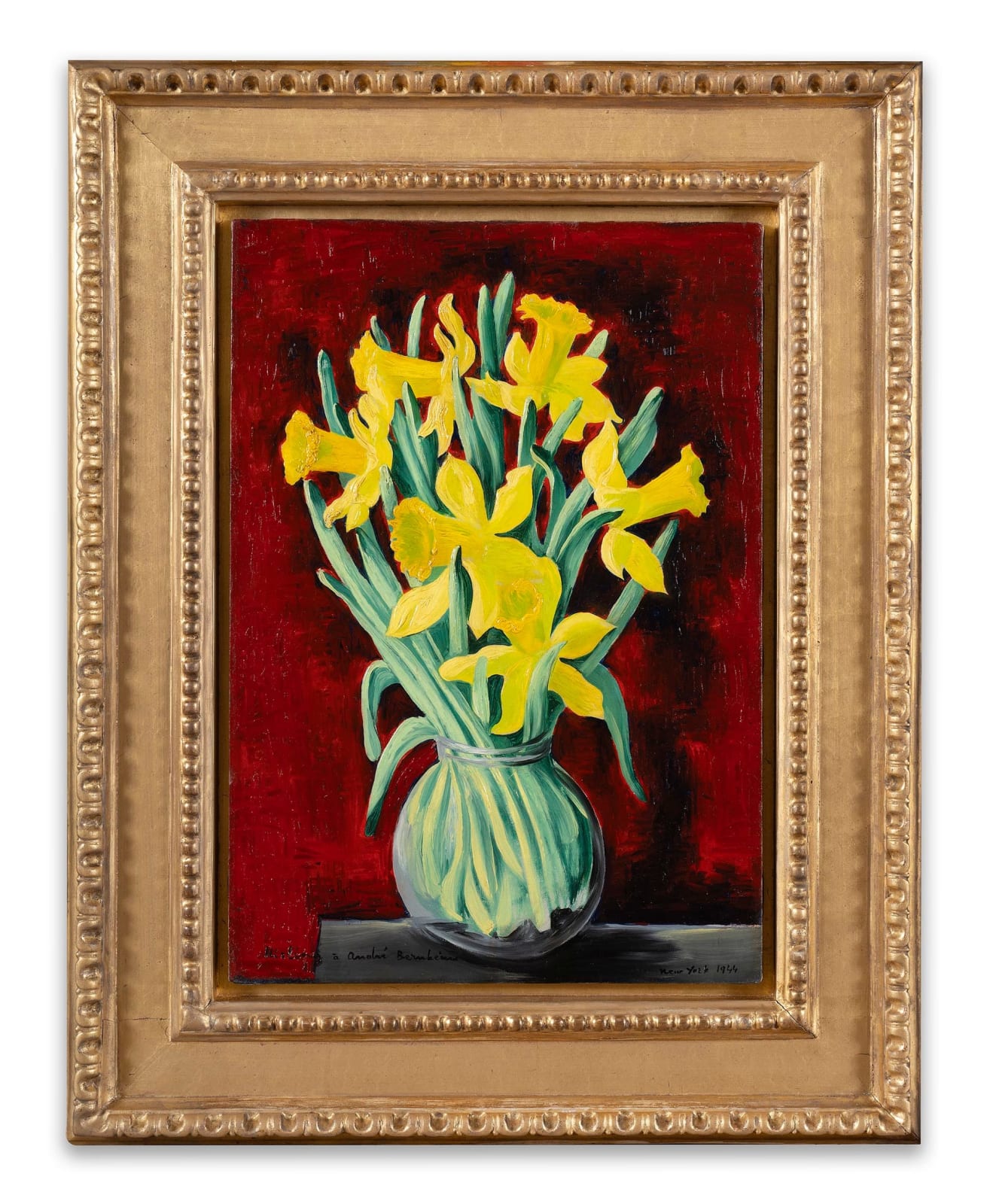 MOÏSE KISLING, Jonquilles, 1944, Huile sur toile