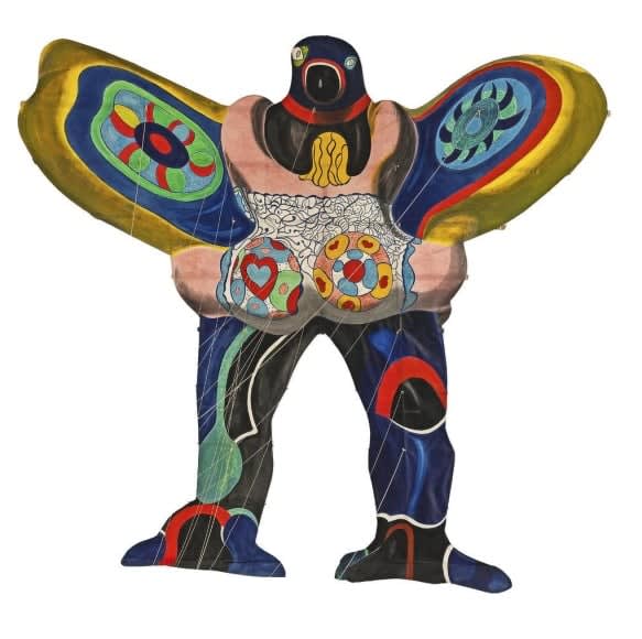 NIKI DE SAINT PHALLE, L'Oiseau Amoureux, "Nana Enlaçant un Oiseau de Paradis", 1987-1988