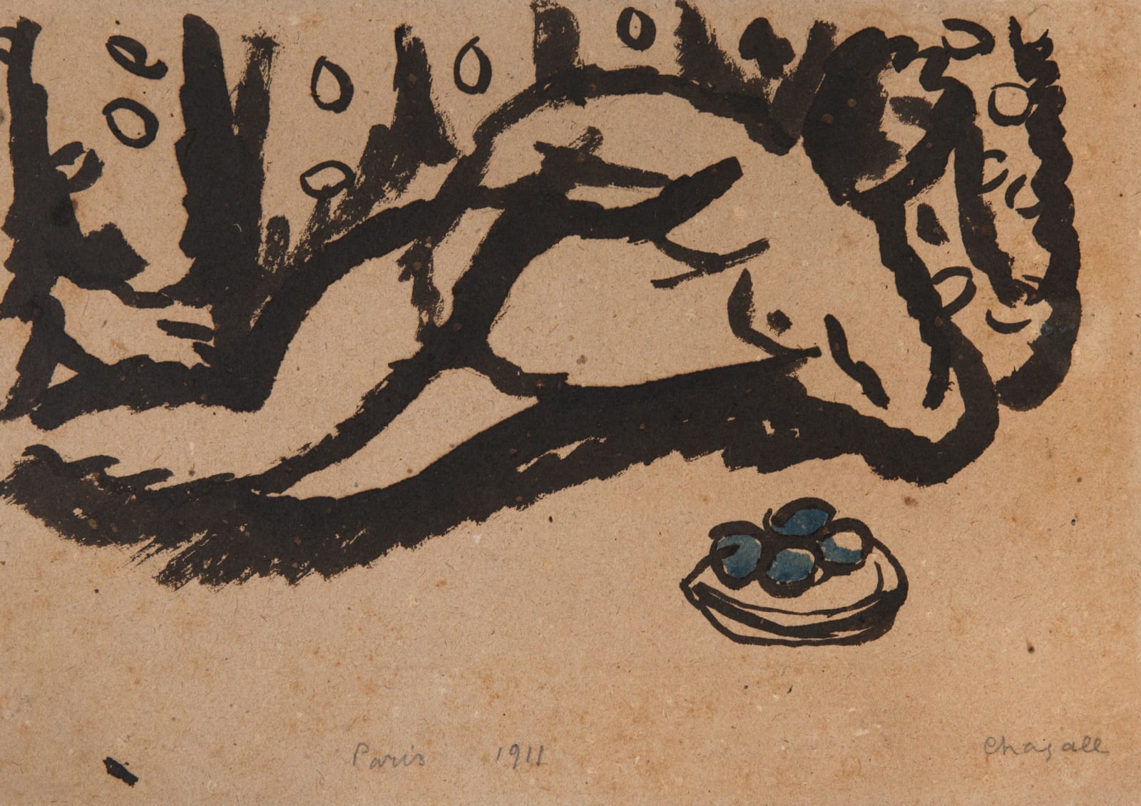 MARC CHAGALL, Nu aux pommes, 1911