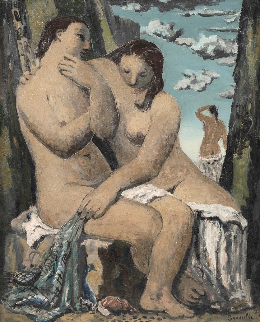 JEAN SOUVERBIE, Les Baigneuses, circa 1942