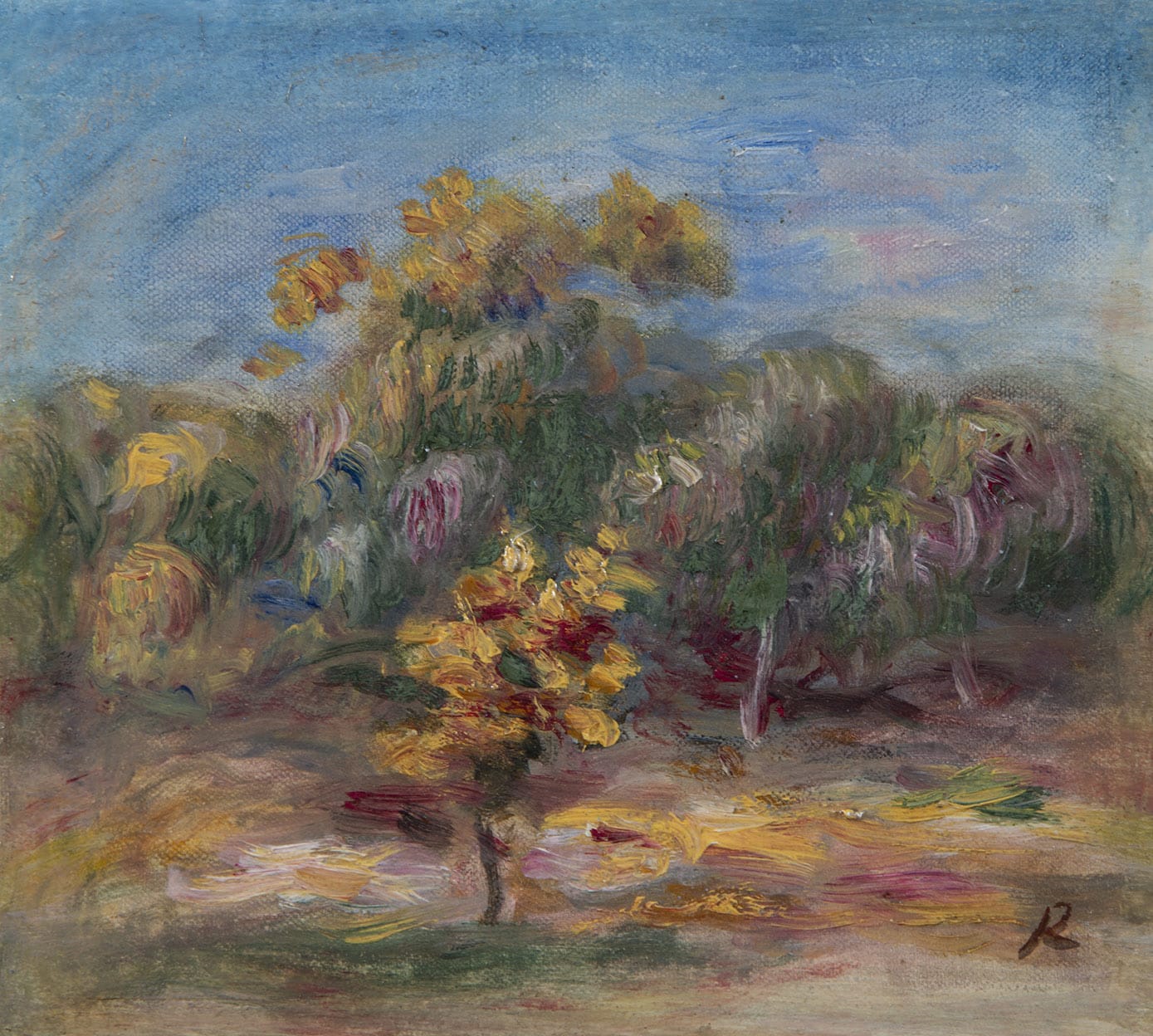 PIERRE-AUGUSTE RENOIR, Paysage - Les arbres, circa 1915