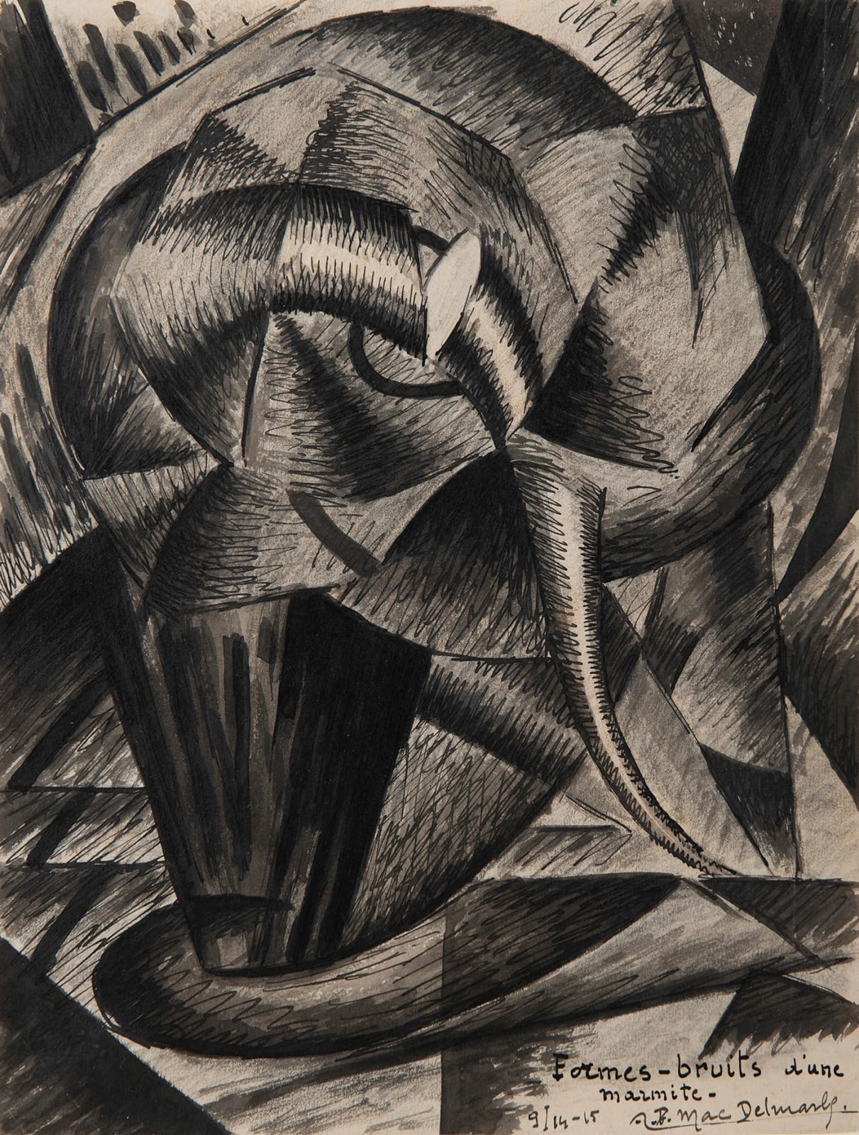 AIMÉ FÉLIX DEL MARLE, Formes-Bruits d'une Marmite, circa 1914-1915