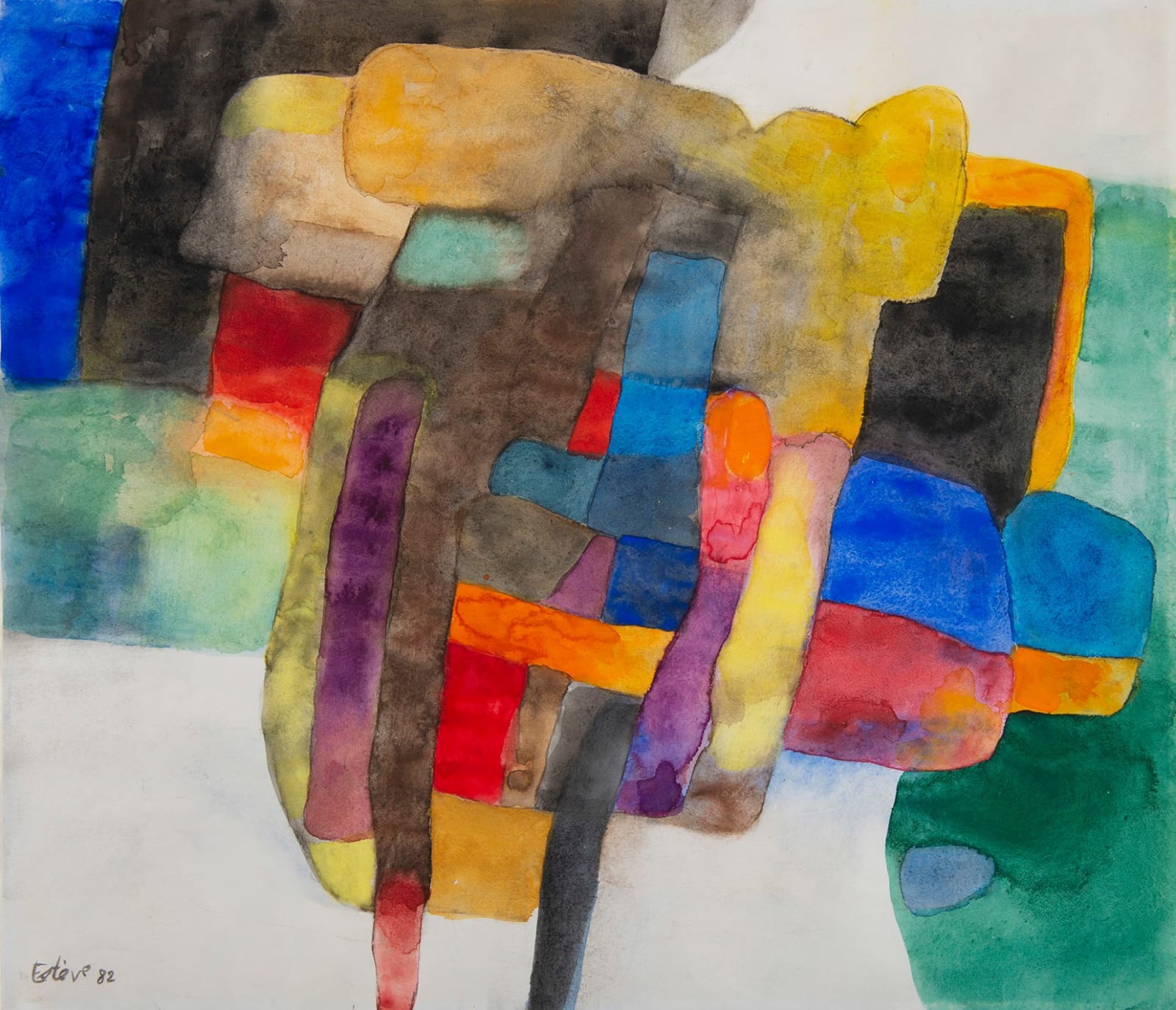 MAURICE ESTÈVE, Composition N°A 1139, 1982
