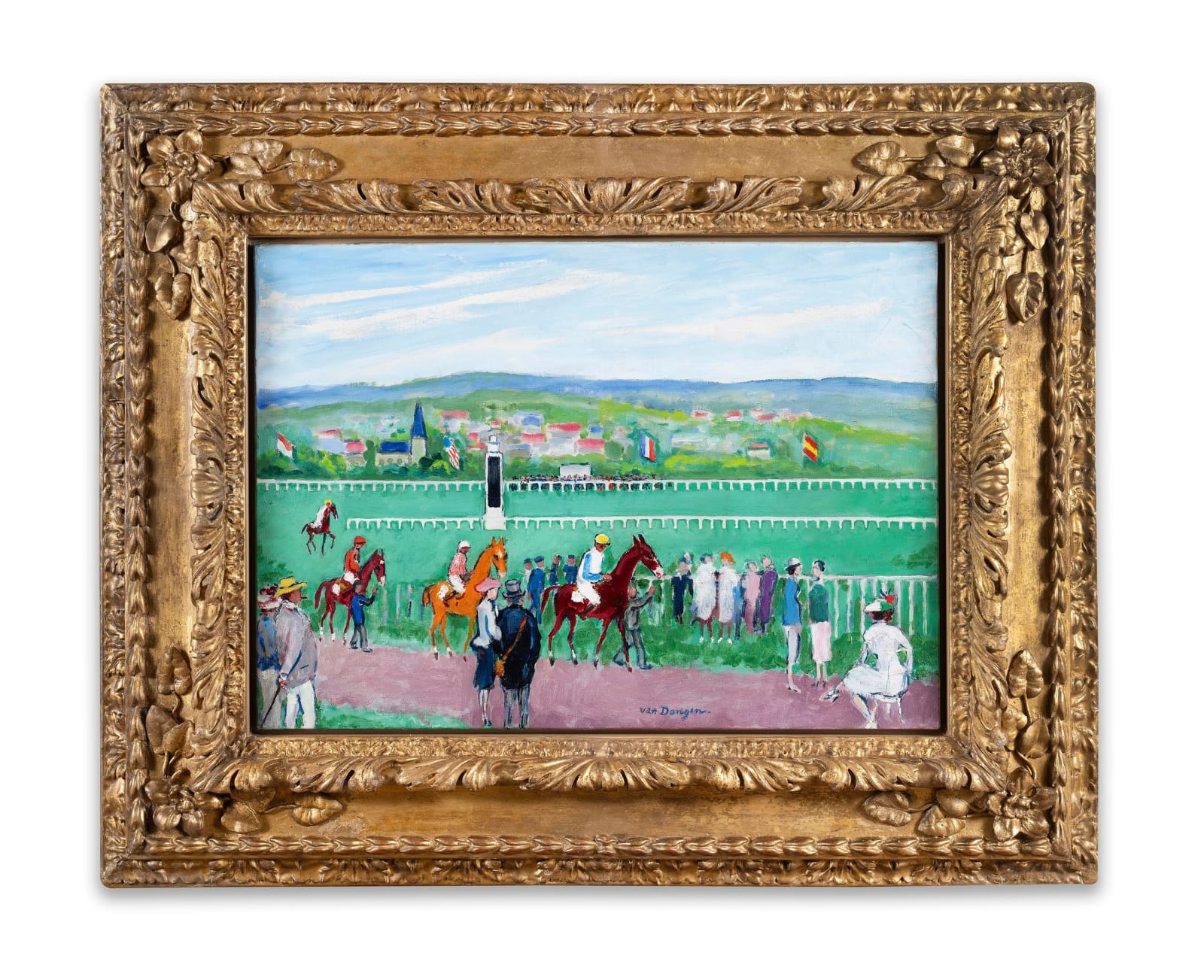 KEES VAN DONGEN: Courses À Deauville, circa 1953, huile sur toile