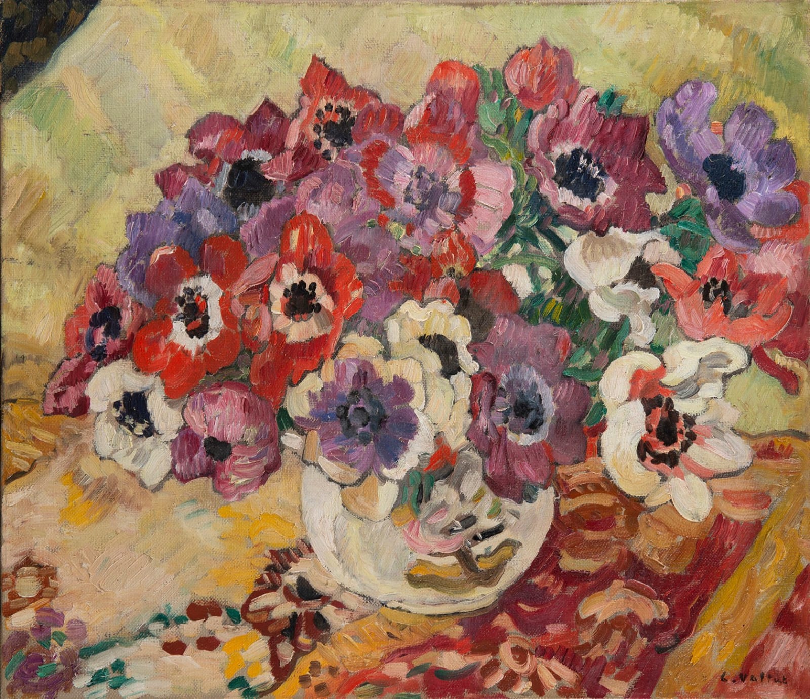 LOUIS VALTAT, Anémones, 1931