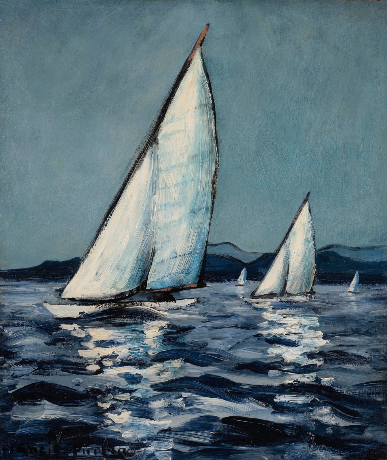 Francis Picabia, Les Voiles Blanches, circa 1938, Oil on canvas