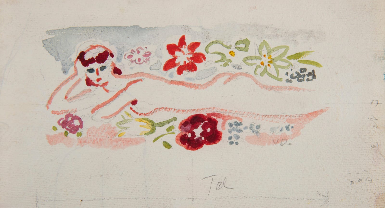 KEES VAN DONGEN, Baigneuse, Circa 1945