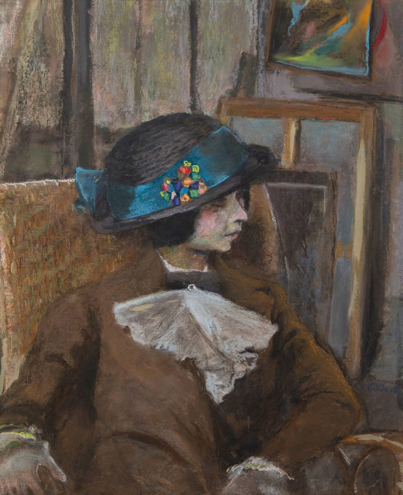 EDOUARD VUILLARD, Le Petit Modèle Au Chapeau Bulgare, circa 1912-1913