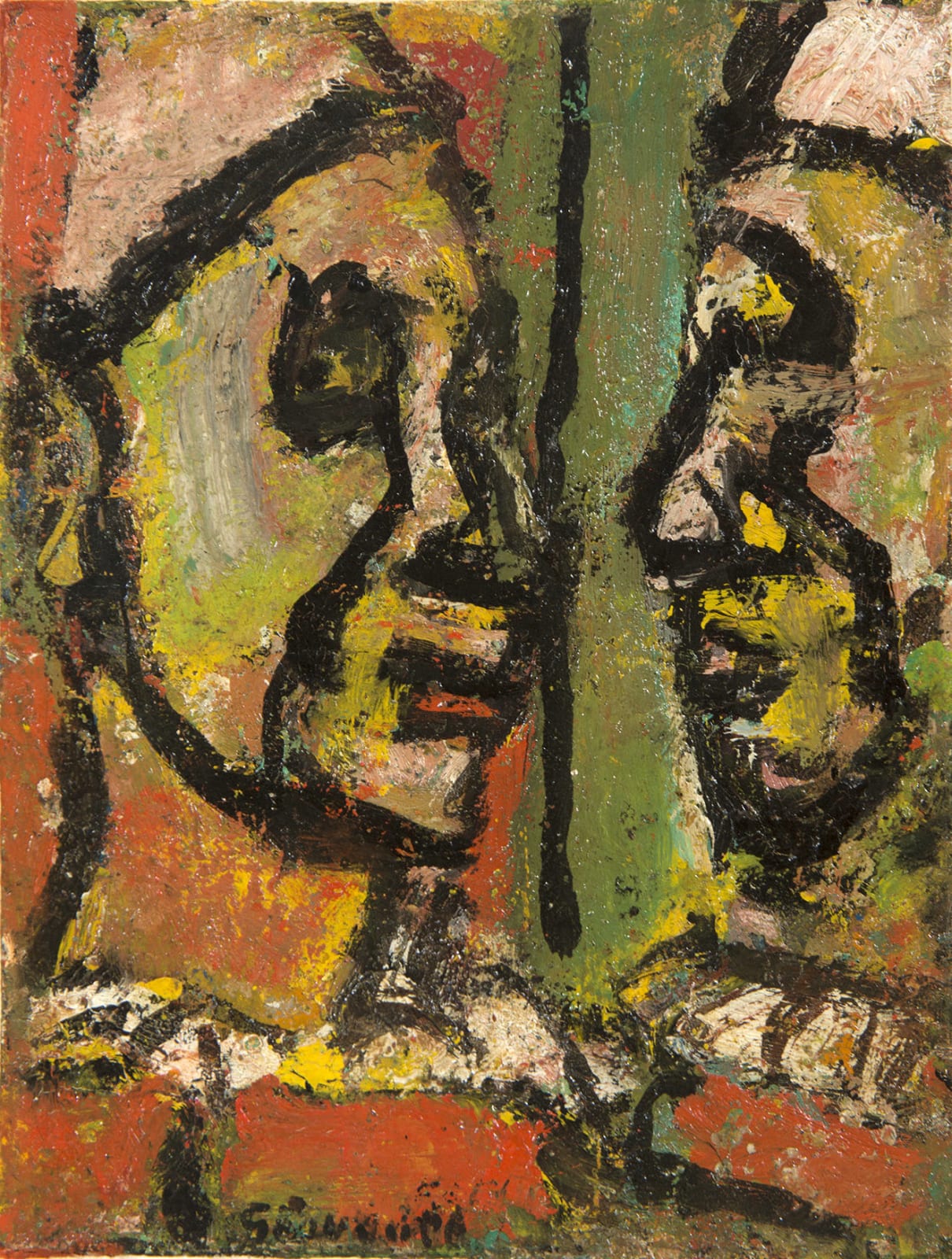 GEORGES ROUAULT, Face à face, 1951