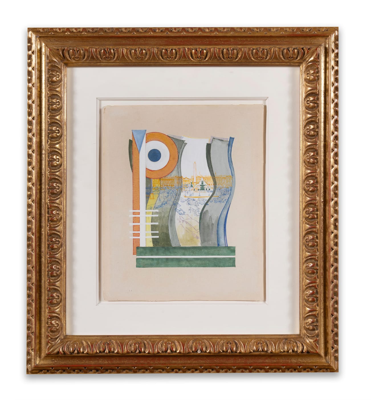 FRANTISEK KUPKA: Paris, Place de la Concorde, 1919-1920, Gouache et aquarelle sur papier