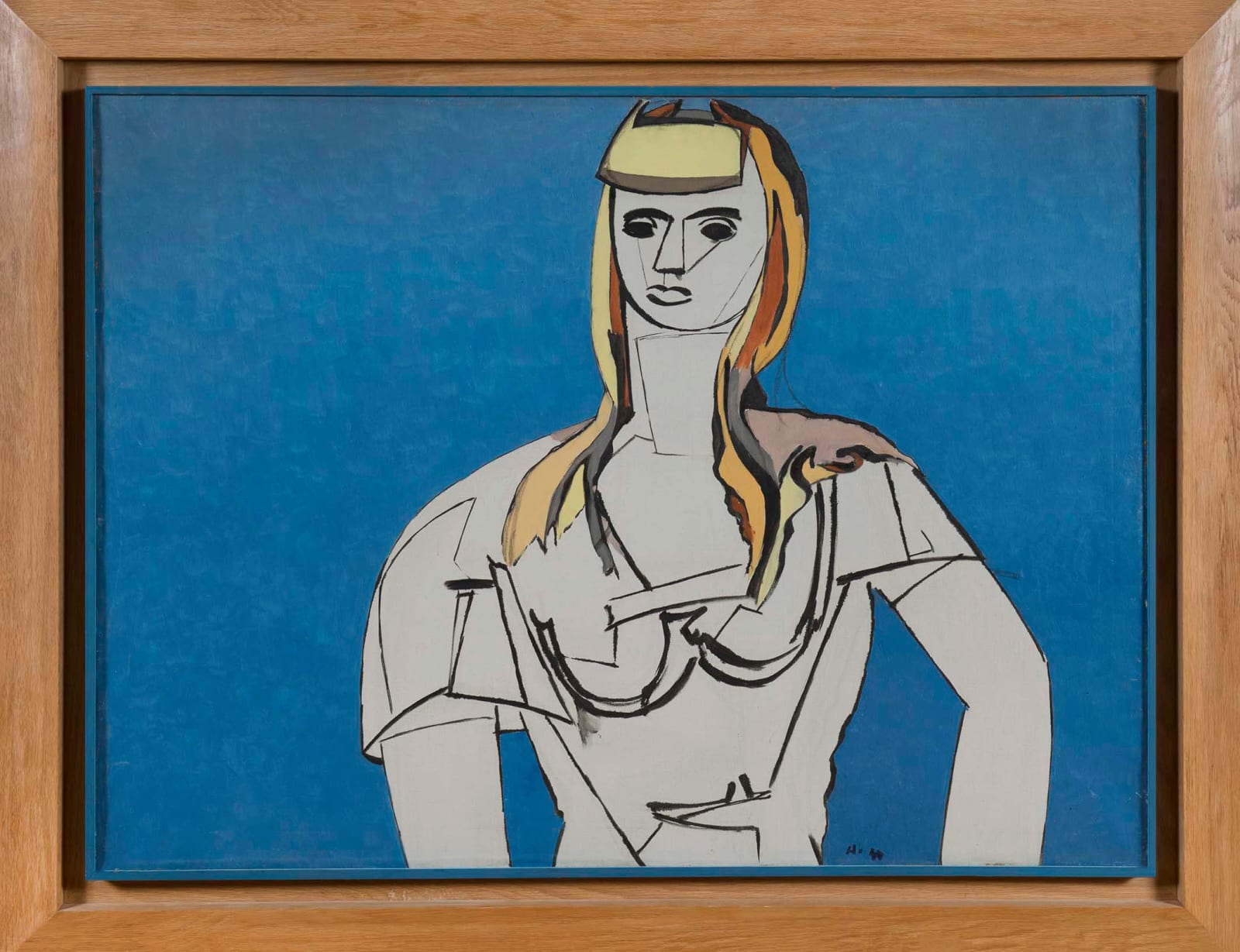 JEAN HÉLION: Portrait de Pegeen Vail Guggenheim , 1944, huile sur toile