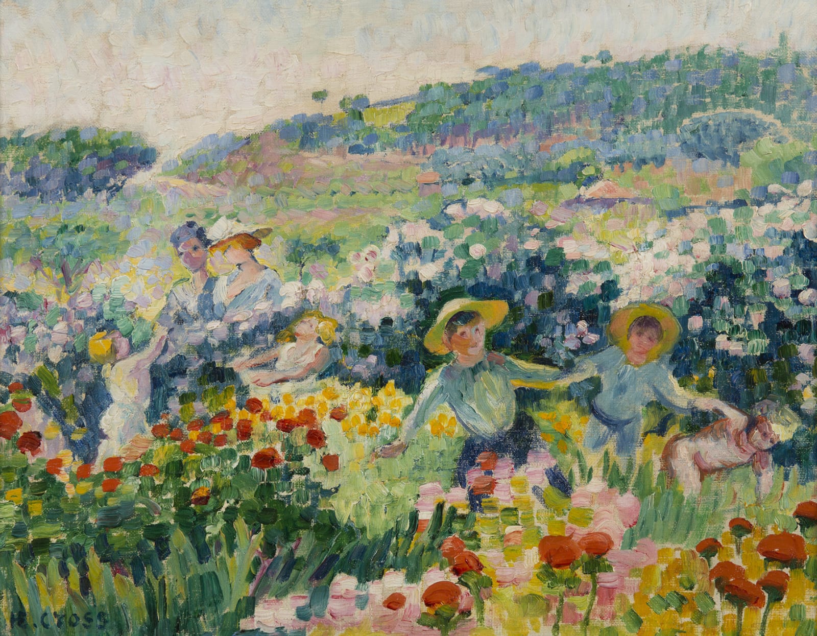 HENRI-EDMOND CROSS, La haie de roses, 1904