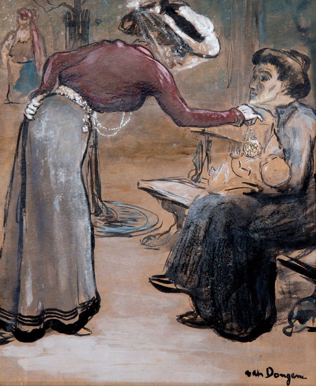 KEES VAN DONGEN, Scène de rue, circa 1902