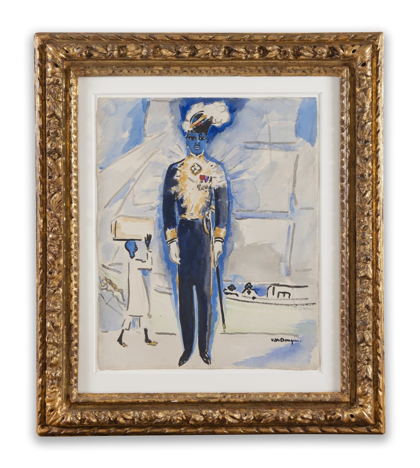KEES VAN DONGEN, Draeger, un Merveilleux Ambassadeur, 1924, Aquarelle et gouache sur papier