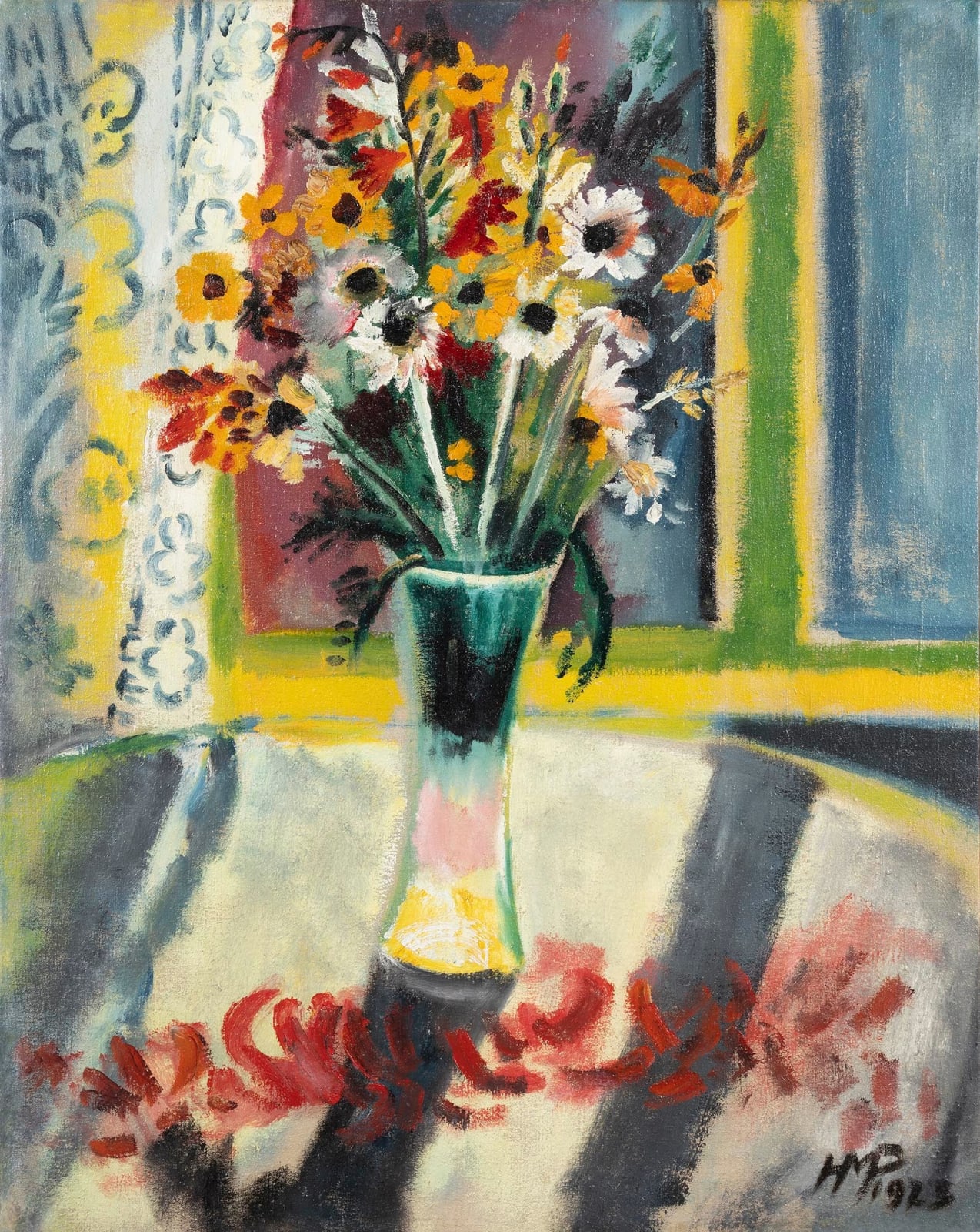 MAX PECHSTEIN, Nature Morte Florale, 1923